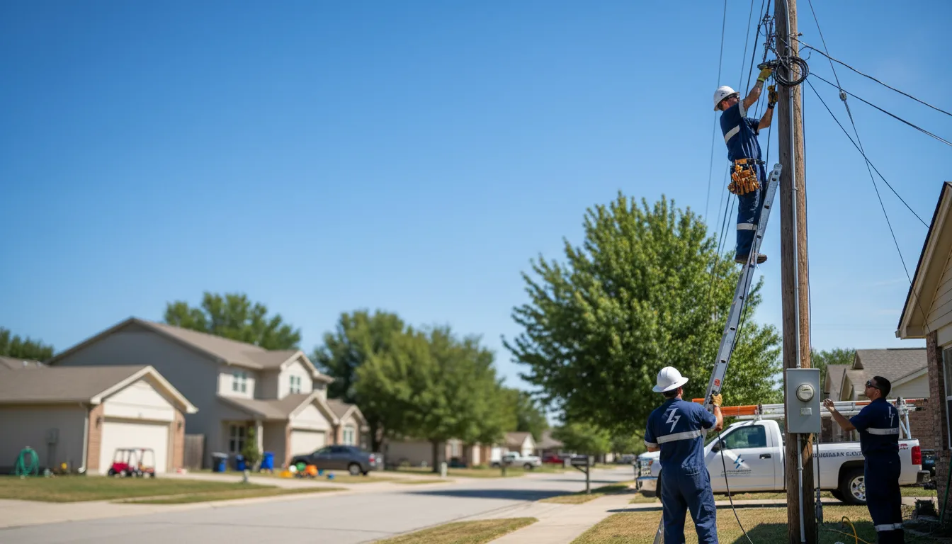 Residential electrician providing installation services in Slick, OK